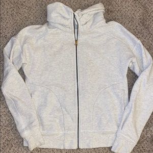 Lululemon Gray Mock Neck ZIP-up Gray size 6